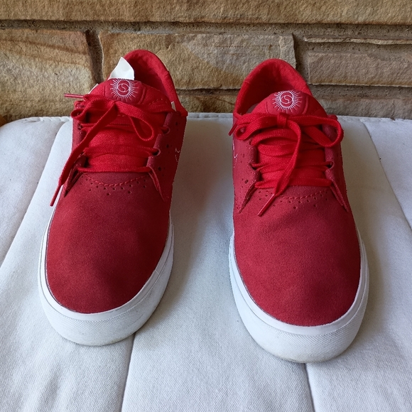 Nike Men's Red Skate Sneakers with White Soles Sb Shane O’Neill_ 11.5 - Picture 2 of 9